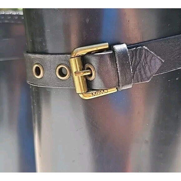 Marc By Marc Jacobs Tall Sleek Black Rubber Winter Rain Boots Size 39 (6) - Picture 3 of 9